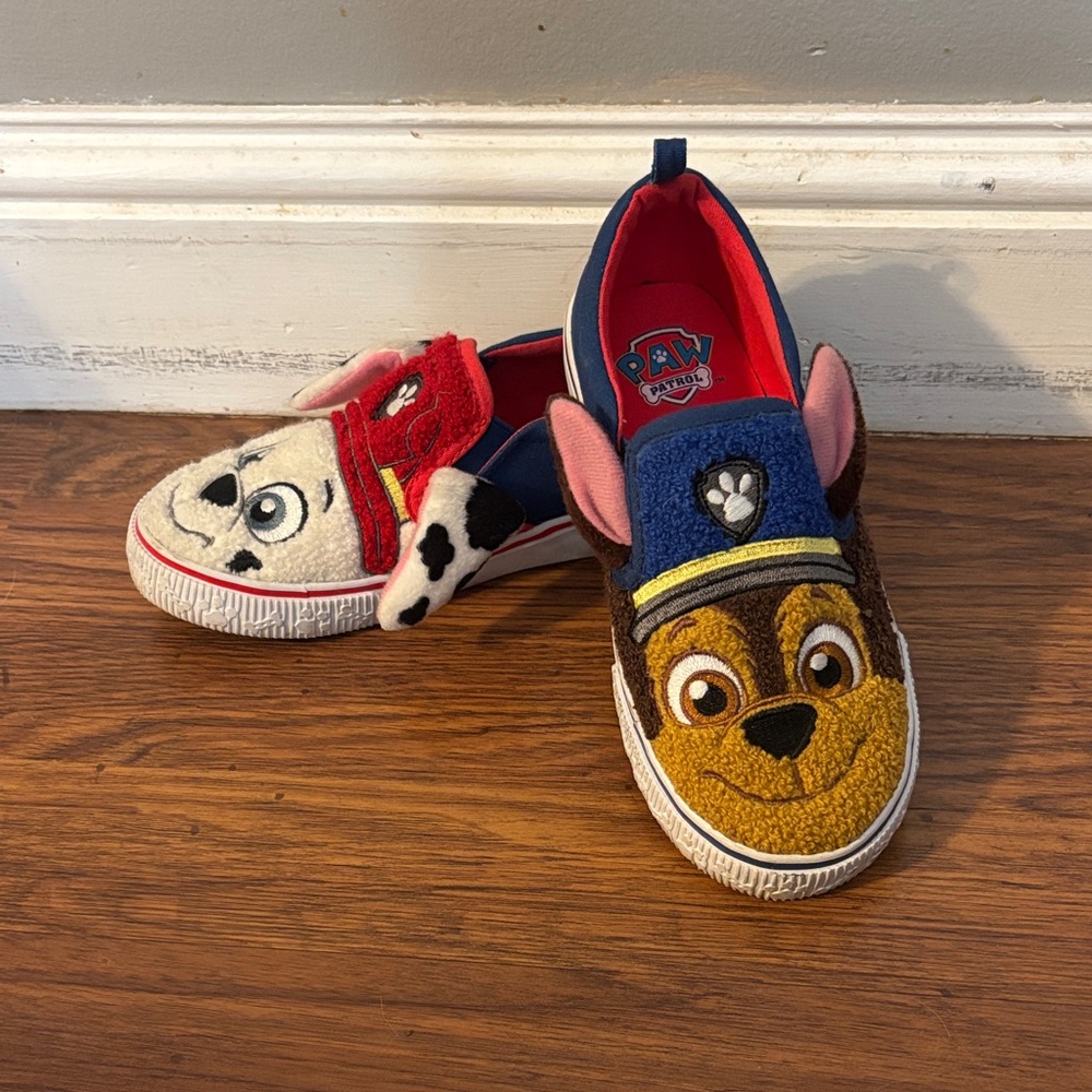 Paw Patrol Kids Slippers - Blue and Red with Character Design